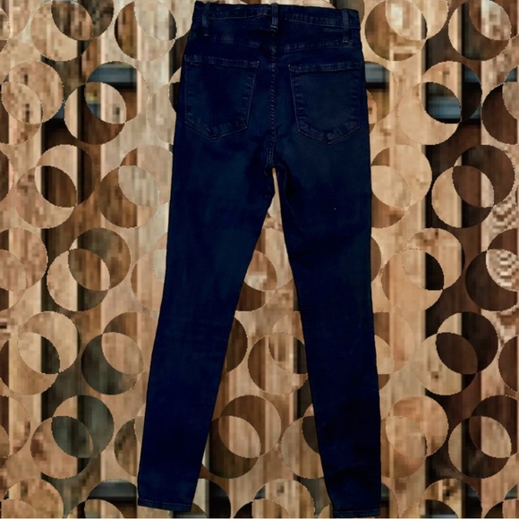 FRAME Denim Black ‘Ali’ High-Rise Skinny Jeans Size 24 ASO Jennie Kim - Picture 14 of 16